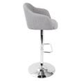 thumbnail image 6 of Daniella Contemporary Height Adjustable Barstool In Blue with Swivel By Lumisource, 6 of 11