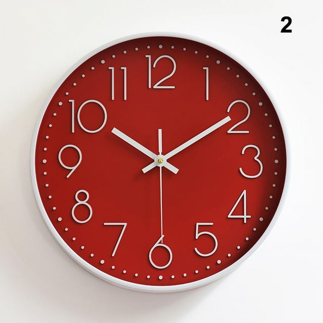 CAROOTU Quartz Wall Clock Plastic Fashion Design Clocks For Home Decor Living Room