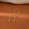thumbnail image 5 of 925 Sterling Silver Chain Threader Earrings Dangle for Women Teens Long Dangle Earrings Line Earrings Tassel, 5 of 5