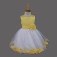 thumbnail image 4 of DPOIS Kids Flower Girls Dress Tulle A-Line Princess Dress Formal Prom Party Ball Gown Yellow 10, 4 of 7