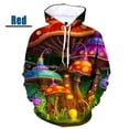 thumbnail image 4 of Sudadera con capucha con estampado 3D de plantas y hongos, divertida, de camuflaje, para hombre y mujer, ropa informal, ropa de calle, 4 of 4