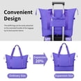 thumbnail image 4 of Zimtown Carry-on Luggage Set 3 Piece Lightweight Suitcase Set with Duffel Bag, PP Hard Shell Suitcase 20" Luggage Sets Spinner Wheels, Purple, 4 of 17