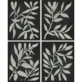 thumbnail image 2 of PixonSign Framed Wall Art Black and White Leaves, Set of 4 Plants Silhouette Wall Decor Arts, Farmhouse Minimalism Wall Décor, Adhesive Canvas Poster, Modern Home Artwork - 11"x14" Black, 2 of 5