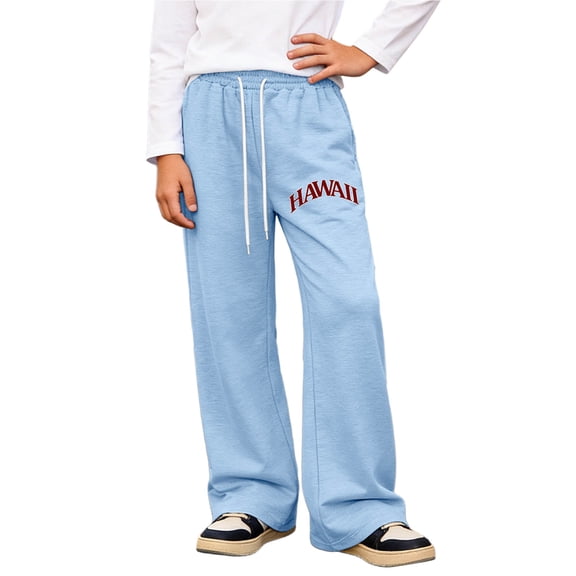 Boys Sweatpants with Drawstring Waist Toddler Boys Pants 5T Open Bottom Staight Long Sweat Pants Casual Trousers Baggy Pants(Size 11-12 Years,11-12 Years)