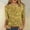 19-Yellow, variant on SELONE Sparkly Tops for Women 3/4 Length Sleeve Going out Tops Polyester Holiday Shirts Blouses Sparkle Pullover Crewneck Tshirts Silver Trendy Tops Casual T Shirts Summer Shirts Tops Black L