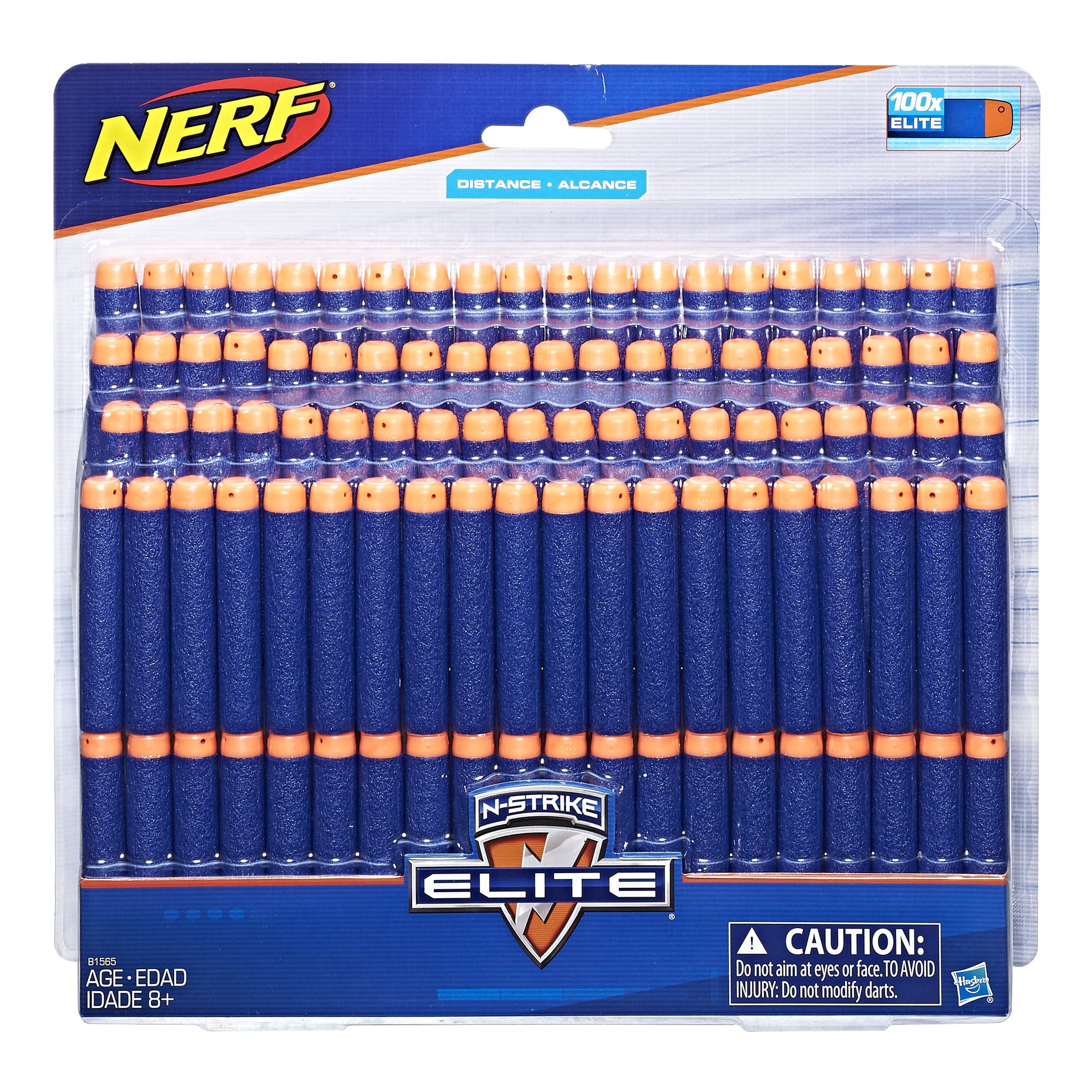 100 Refill Bullet Darts For Nerf N-Strike Blaster Blue & Orange 2.8” US Seller 