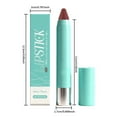thumbnail image 3 of Moisture Smooth Color Stick for Lips, Matte Longwear Lipstick, Long Lasting Waterproof, Lips Stick Crayon Cream Lip Liner Lipstick Combo Makeup, Flawless Ombre Effect (Reddish Brown), 3 of 9