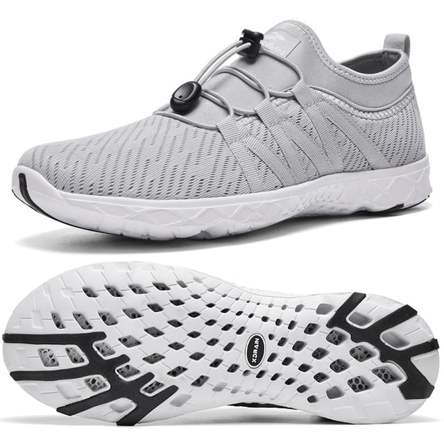 Zapatos Acuáticos ALEADER Xdrain Slip-On Secado Rápido Gris 10.5