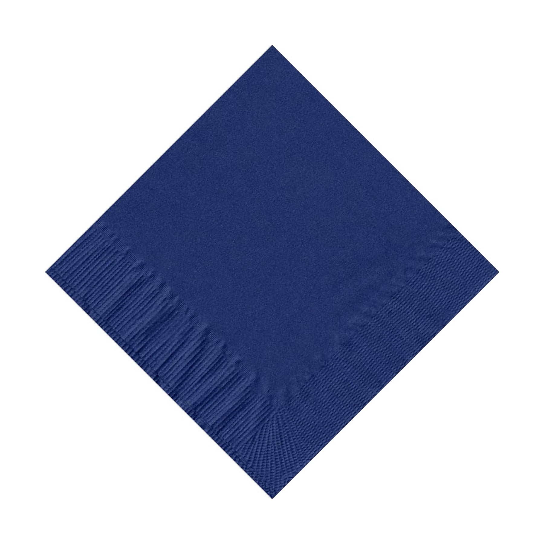 50 Plain Solid Colors Beverage Cocktail Napkins Paper Navy Blue by CREATIVE CONVERTING