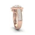 thumbnail image 3 of 2.14CT EF/VSS1 Round Cut 925 Sterling Silver Rose Vermeil Halo Moissanite Elegant Women Rings, 3 of 6
