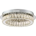 thumbnail image 3 of Quoizel PCEM1619C Platinum Collection Embrace Flush Mount in Polished Chrome, 3 of 6