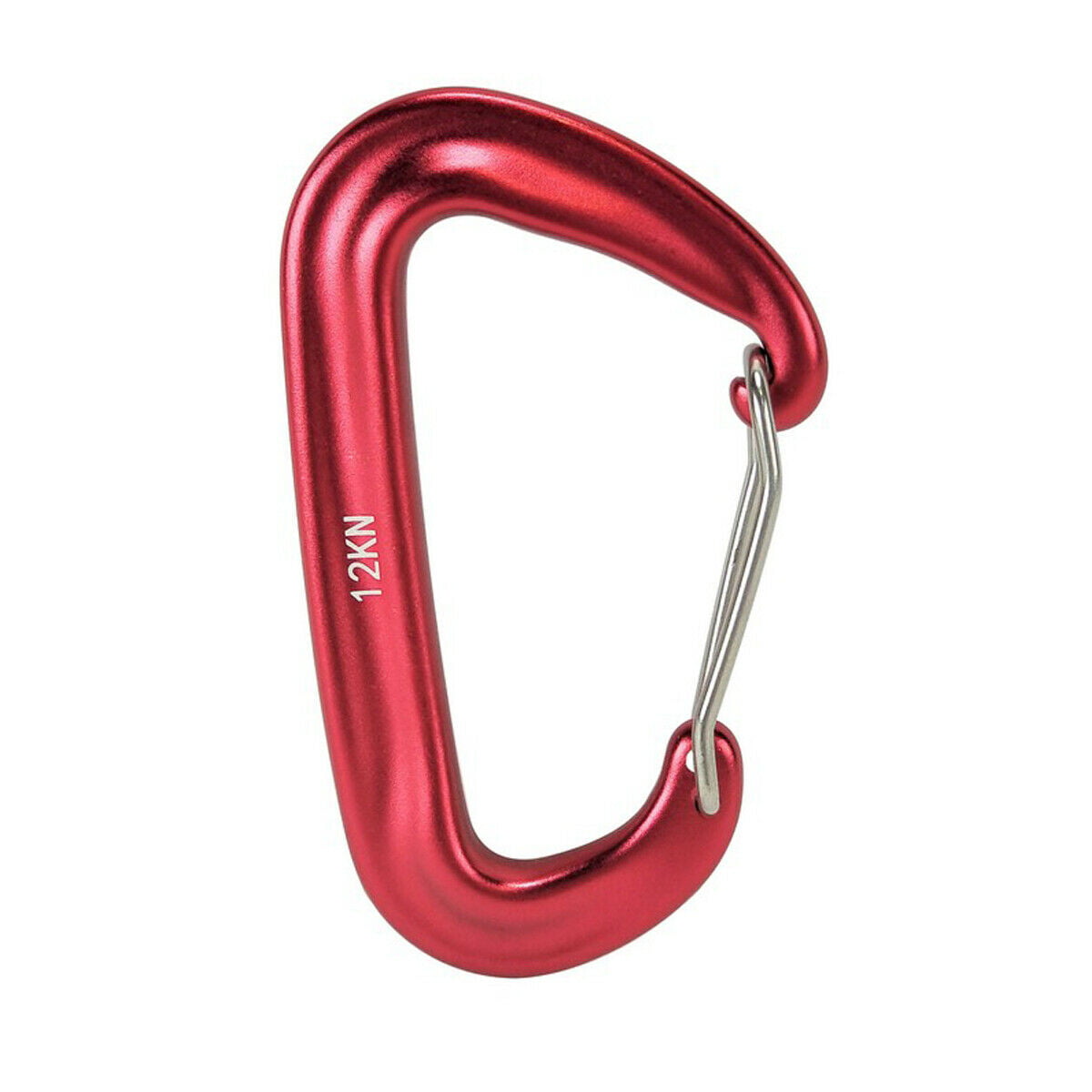 Stainless Steel Carabiner Clips D Ring Locking Strong Caribeaner Camping Hook CF 