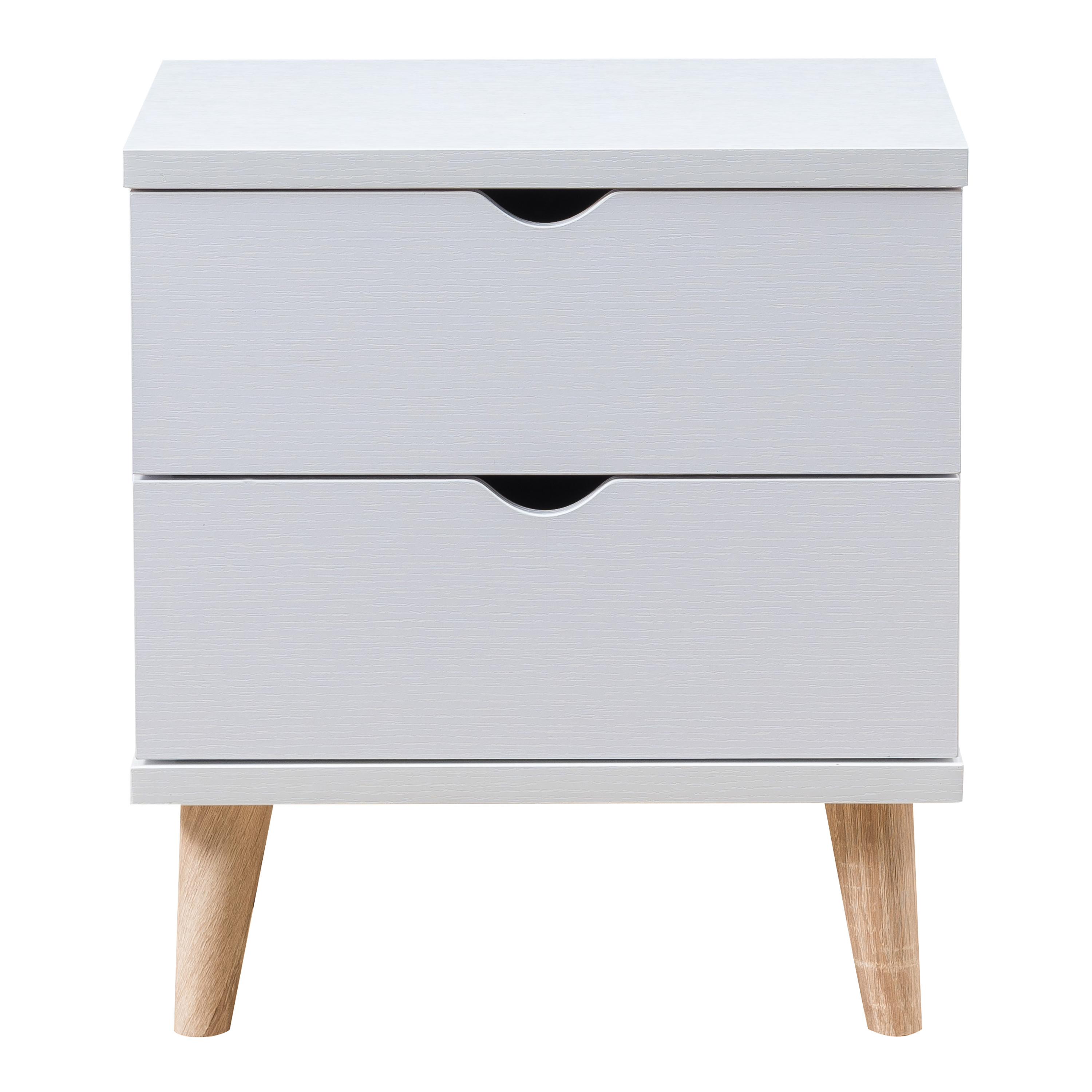 Furniture of America Enora 2-Drawer Wood White Nightstand