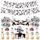 thumbnail image 1 of Kit de globos de látex con forma de vaca lechera, 28 unidades, con pancarta para tarta, 1 of 4
