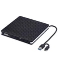 thumbnail image 1 of Unidad de DVD externa USB 3.0 tipo C, grabadora de CD/DVD +/-RW, portátil, para PC, portátil, escritorio y MacBook., 1 of 5