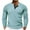 Light Blue, variant on FAIWAD Men Solid Color Long Sleeve Shirts Slim Stretch Button Crew Neck T-Shirt Sports Workout Lightweight Tops