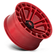 thumbnail image 2 of Fuel D719 Heater 18X9 6X139.7 1Et 78.1Cb Candy Red Machined Wheel, 2 of 3