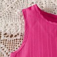 thumbnail image 4 of KPOPLK Toddler Girl Outfit Baby Summer Clothes Cute Graphic Print Sleeveless Shorts Clothes Set 6M-5T(12-18 Months,Hot Pink), 4 of 9