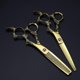 thumbnail image 1 of 6 Inch Japanese Stainless Steel Hair Cutting Scissors Set with Extremely Sharp Blades and Ergonomic Handle, 1 of 4