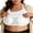 White, variant on TAGOLD Womens Round-Neck Camisoles Plus Size Sports Cami Top With Built In Bra Support
