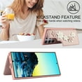 thumbnail image 3 of for Samsung Galaxy S25 Ultra Case Wallet,Women Flip Kickstand Folio Cover RFID Blocking Credit Card Slots Flower Patterned PU Leather Crossbody&Wrist Strap Purse For Samsung Galaxy S25 Ultra,Rosegold, 3 of 9