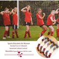 thumbnail image 5 of Softball Gifts for Team, Natural Stone Beaded Cross Bracelets Christian Religious Game Day Jewelry Gift for Girls Teens, 5 of 6