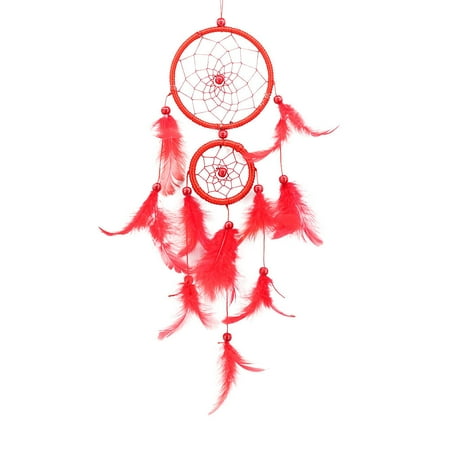 

Catcher Decoration Room Feathers Hanging Dream Wall Handmade Home Decor For Car Home Decor Rainbow Catcher Solar Chandelier Beads with Vintage Hanging Mobile