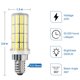 thumbnail image 2 of Bombilla LED RIUVAO E12 de 20 W, 2500 lm, 5000 K, resistente al agua, IP67, no regulable, 2 of 6