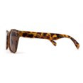 thumbnail image 3 of Retro Classy Keyhole Thick Horn Rim Hipster Sunglasses Tortoise Brown, 3 of 4