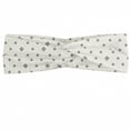 thumbnail image 1 of Geometric Headband, Abstract Modern Design with Hexagons with Circles Rounds Geometrical Art, Elastic and Soft Women's Bandana for Sports and Everyday Use, Grey Red Coconut, by Ambesonne, 1 of 3