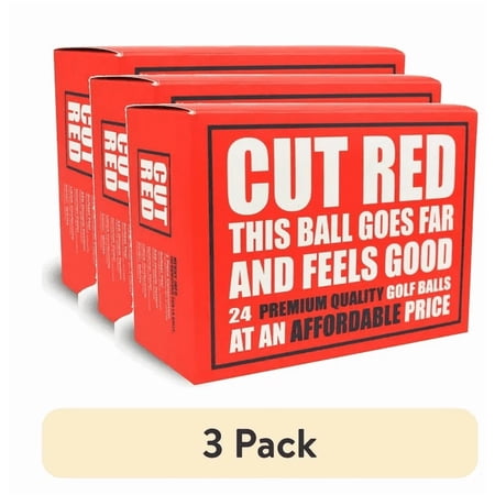 (3 Pack) 24ct White 2-Piece Distance Golf Balls – Ionomer Cover Glossy Finish (Total 72 Balls)