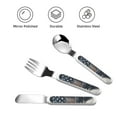 thumbnail image 3 of Zufioo Vintage American Deer Print Children's Knife, Fork and Spoon Three-Piece Set, Toddler Safety Cutlery with Outer Box Suitable for Home and Kindergarten Use, 3 of 8