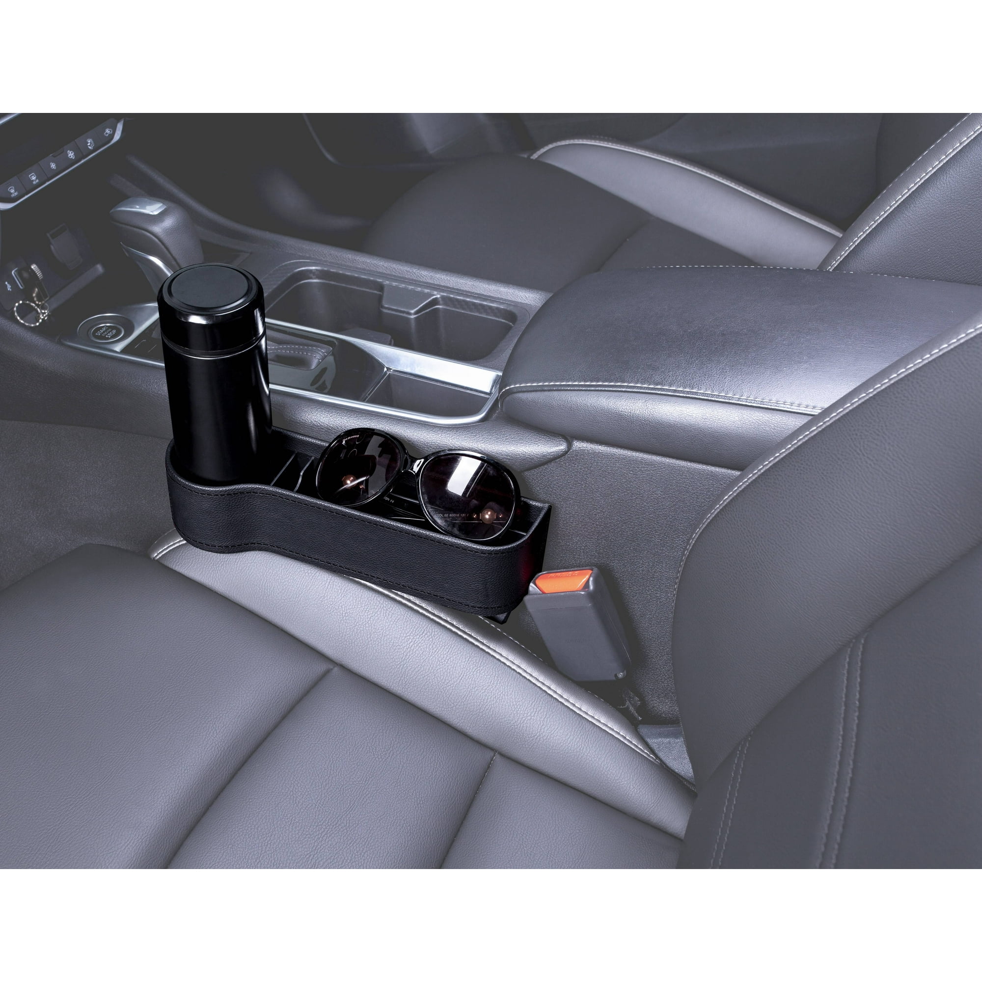 Auto Drive Car Seat Gap Storage Organizer, Black, Universal Fit, 1 Piece, 22OG10