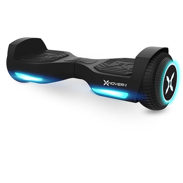 Hover-1 Rebel Kids Hoverboard w/ LED Headlight, 6 m Max Speed, 130 lbs Max Weight, 3 Miles Max Distance - Black