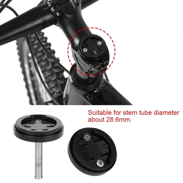 Mount Bike Stem Aluminum Alloy Bicycle Stem Top Computer Stopwatch Mount Holder For Bryton Black