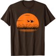 thumbnail image 1 of Ducks Flying at Sunset Over Sea Beautiful Animal Bird Nature T-Shirt, 1 of 1