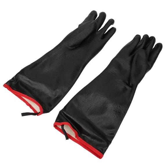 Yajisi 18in Heavy Duty Neoprene Heat Resistant Gloves, Flame Retardant & Oil Proof Safety Gloves, 17.7x7.1x2.8in