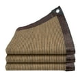 thumbnail image 2 of Shade Net Privacy Screen Under $5! Xqxayjr Coffee Brown Shade Net, Perforated Sun Protection Mesh for Garden, Privacy Screen for Balcony and Courtyard, UV Resistant Plant Cover, 2 of 7