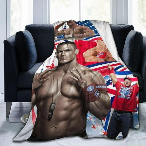 John Boxer Cena Blanket Throw Air Conditioning Blankets Soft Throws for Couch Bed All Seasons Use 60"x50"