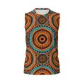 thumbnail image 4 of Yiaed African Tribal Style Print Men's Singlet Vests Summer Running Muscle Tank Tops Gym Undershirt Round Neck Sleeveless for man, 4 of 5
