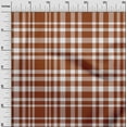 thumbnail image 3 of oneOone Viscose Chiffon Brown Fabric Check Fabric For Sewing Printed Craft Fabric By The Yard 42 Inch Wide, 3 of 4