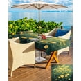thumbnail image 5 of Fsddascl Spring Floral Outdoor Tablecloth - 60x84 Inch Rectangle Dining Table Cover, Yellow Green Pastoral Botanical Oil Painting Waterproof Outdoor Table Cloth with Umbrella Hole & Zipper for Patio, 5 of 7