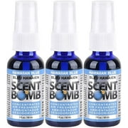 Scent Bomb 100% Concentrated Air Freshener Car/Home Spray [Choose The Scent] (Hawaiian Blue, 3 Bottles)