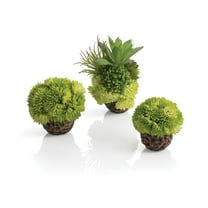 biOrb Green Coral Ball Set - Plastic Aquarium Plant Decoration