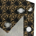 thumbnail image 4 of Ambesonne Grommet Curtain, , 50"x84", Charcoal Grey and Marigold, 4 of 5