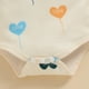thumbnail image 8 of Unisex Jumpers for Baby Girl Clothes Boys Girls Valentine's Day Long Sleeve Hearts Printed Romper Bodysuit Pants Outfits Size 6-9 Months White, 8 of 8