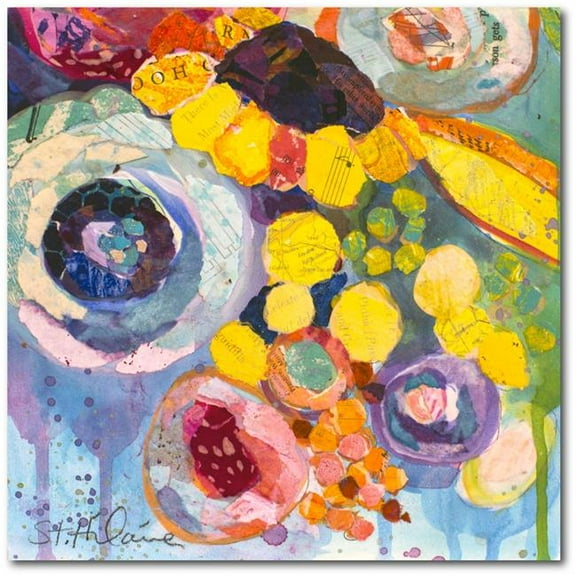 Courtside Market WEB-SG491-16x16 16 x 16 in. Bold Blooms V Gallery-Wrapped Canvas Wall Art