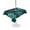 Green, variant on Outdoor Tablecloth with Umbrella Hole for Patio/Picnic/Party/Camping, Tropical Plants Waterproof Table Cloth Round Cover Washable, Summer Watercolor Green Palm Leaves (Dia 54")