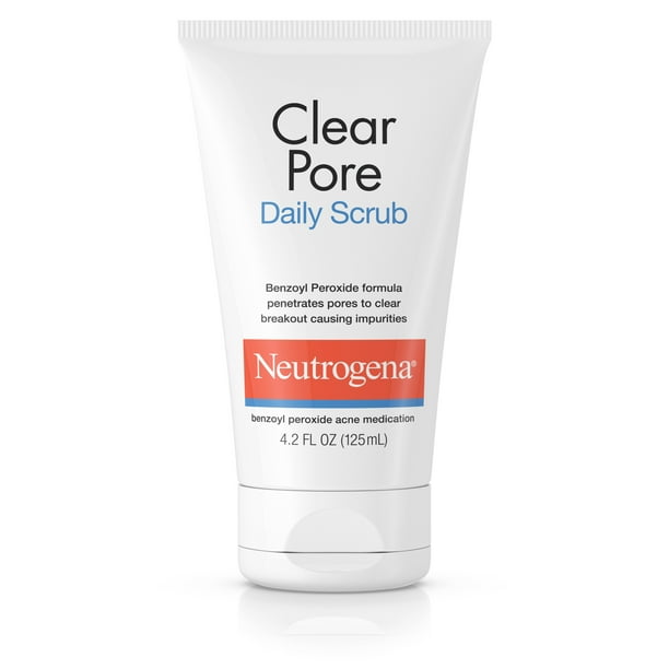 Neutrogena Clear Pore Daily Scrub With Benzoyl Peroxide, 4.2 Fl. Oz