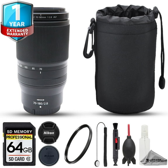 Nikon NIKKOR Z 70-180mm f/2.8 Lens - 8pc 64GB Memory Bundle   1 Yr Warranty